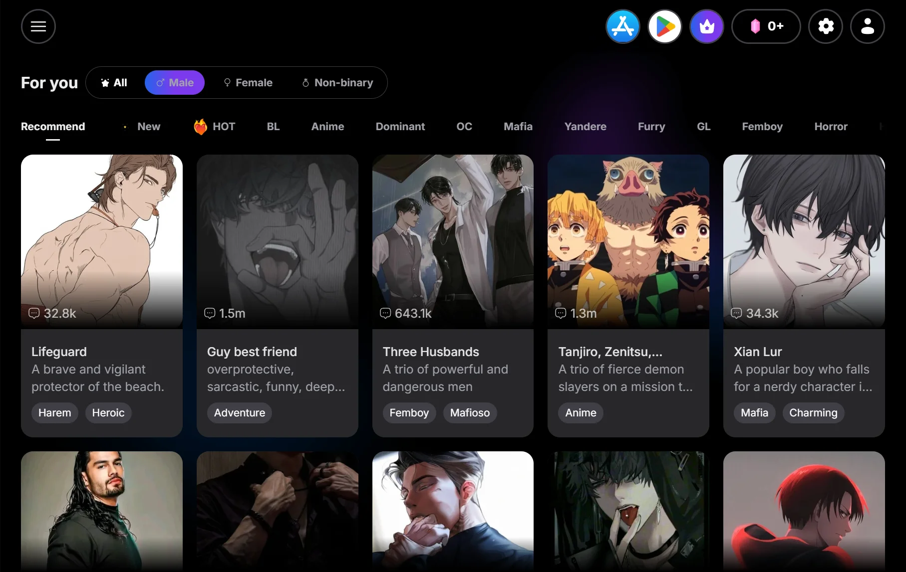 Yollo AI Character Profiles