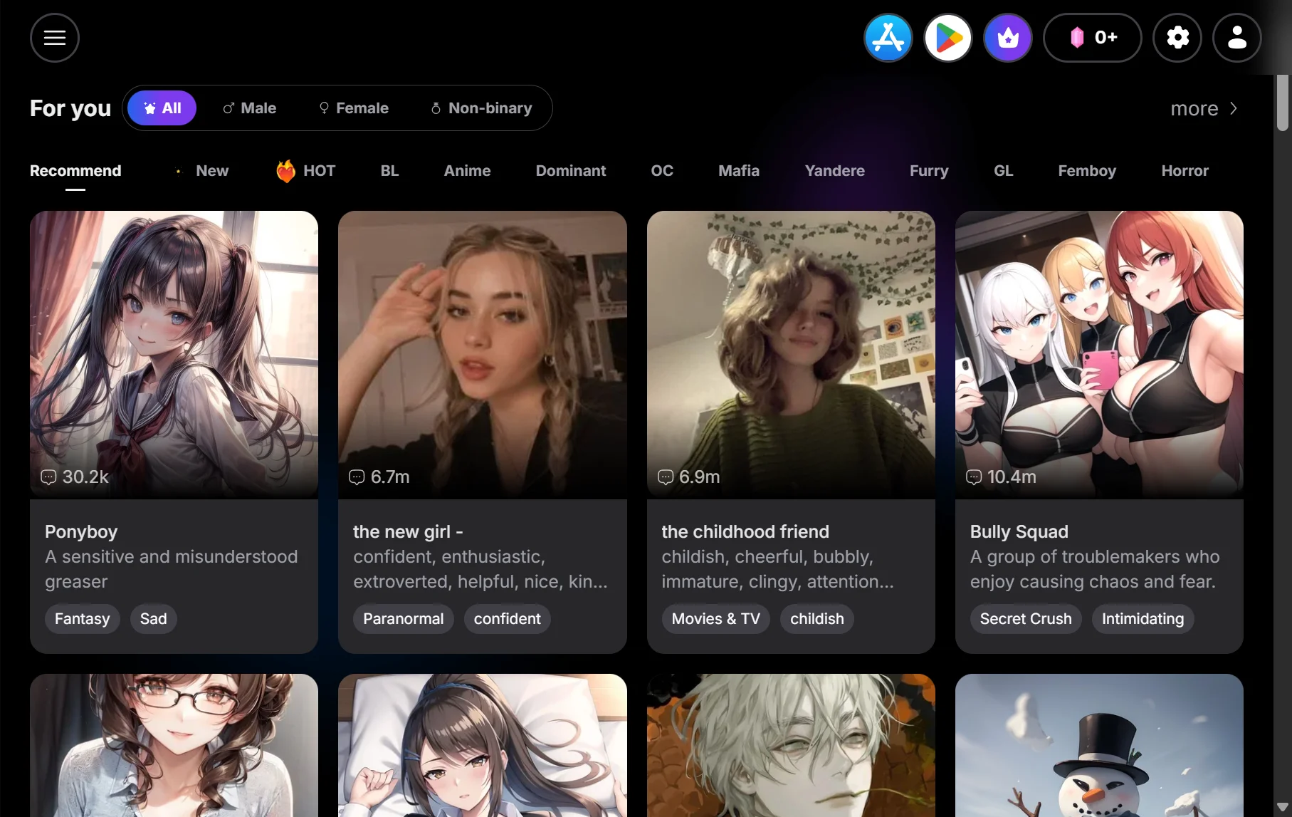 Yollo AI Discover Page